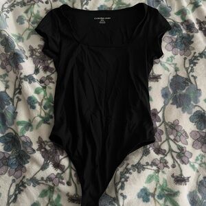 CALVIN KLEIN used body suit black